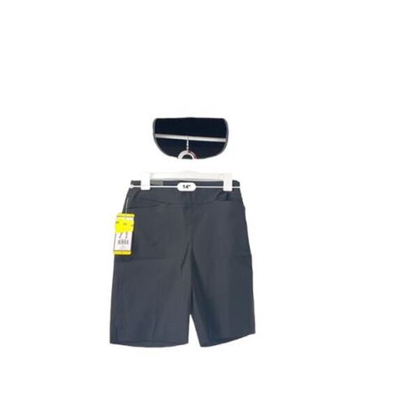 NWT Hilary Radley Black Flat Front Chino Bermuda Shorts Women's Size Small - Picture 4 of 9